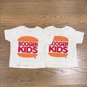 Twins bundle of 2 kids Gray T-Shirt half sleeve size 3T